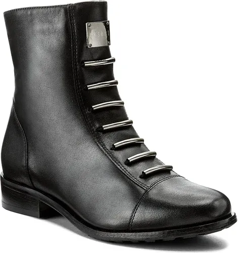 Členková obuv EKSBUT - 65-3828-155-1G Czarny Licowa