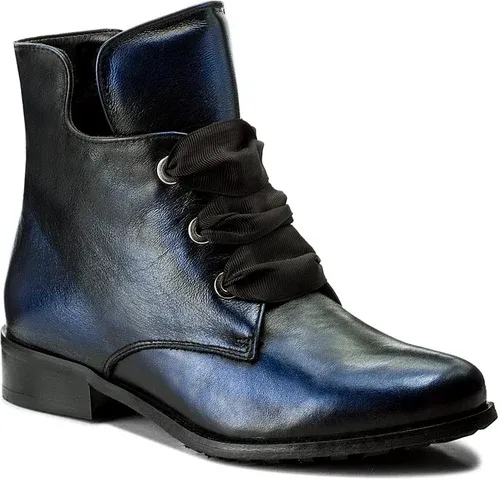 Členková obuv EKSBUT - 77-4538-F63-1G Czarny/Niebieski