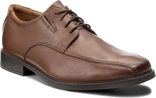 Poltopánky Clarks - Tilden Walk 261300957 Dark Tan Leather