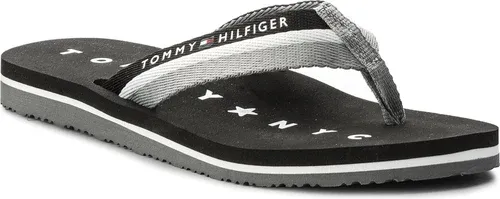 Žabky TOMMY HILFIGER - Tommy Loves Ny Beach Sandal FW0FW02370 Black 990