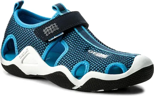 Sandále GEOX - J Wader C J5230C 01415 C4231 S Navy/Sky