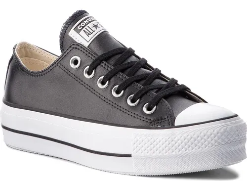 Plátenky Converse - Ctas Lift Clean Ox 561681C Black/Black/White