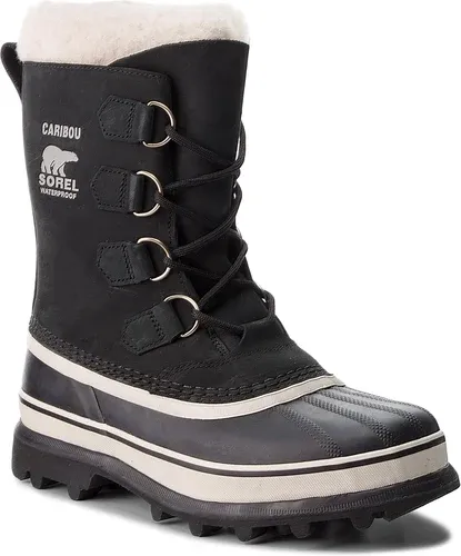 Snehule SOREL - Caribou NL1005 Black/Stone 011