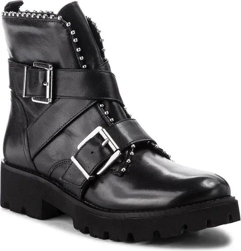 Členková obuv STEVE MADDEN - Hoofy Ankleboot SM11000118-03001-017 Black Leather