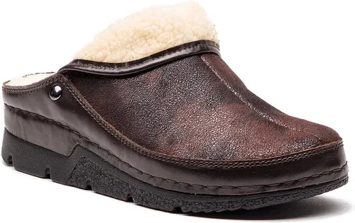 Papuče BERKEMANN - Remonda 01152 Dunkelbraun 491