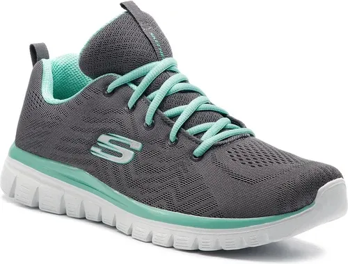 Topánky SKECHERS - Get Connected 12615/CCGR Charcoal/Green