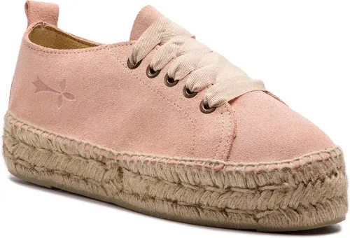 Espadrilky MANEBI - Sneakers D W 1.4 E0 Pastel Rose Suede