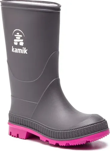 Gumáky Kamik - Stomp EK6149 Chercoal Magenta