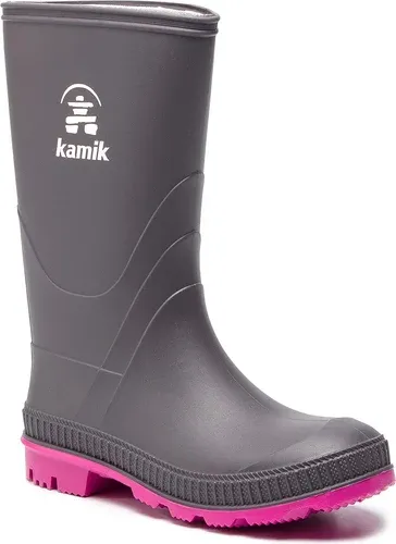 Gumáky Kamik - Stomp EK4149 Chercoal Magenta