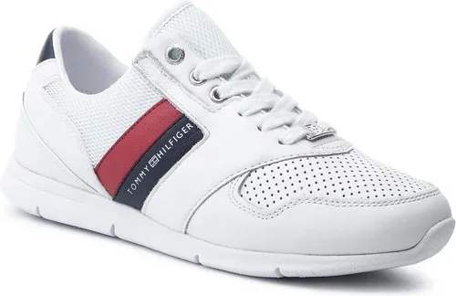 Sneakersy TOMMY HILFIGER - Lightweight Leather Sneaker FW0FW04261 Rwb 020