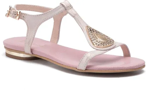 Sandále R.POLAŃSKI - 1023 Rózowy Przecierany