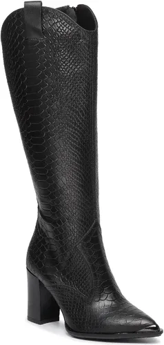 Čižmy R.POLAŃSKI - 1030 Czarny Lico Croko