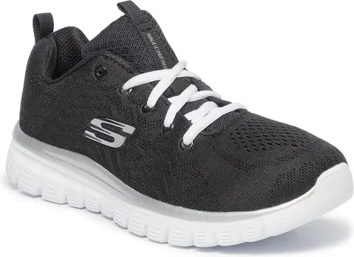 Topánky Skechers - Get Connected 12615/BKW Black/White