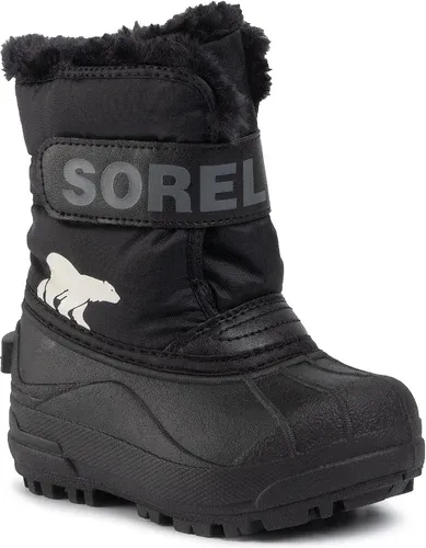 Snehule SOREL - Childrens Snow Commander NC1960 Black/Charcoal 010