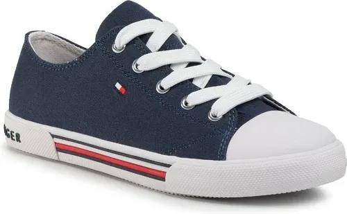 Plátenky Tommy Hilfiger - Low Cut Lace-Up Sneaker T3X4-30692-0890 S Blue 800