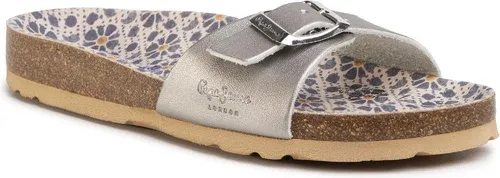 Šľapky PEPE JEANS - Bio Print PGS90151 Silver 934