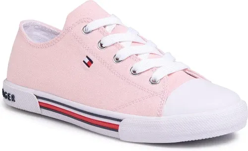 Plátenky Tommy Hilfiger - Low Cut Lace-Up Sneaker T3A4-30605-0890 S Pink 308