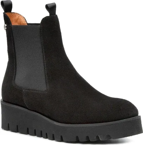 Kotníková obuv s elastickým prvkom SOLO FEMME - 38801-12-G70/000-13-00 Čierna