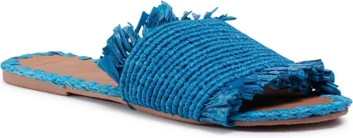 Šľapky MANEBI - Leather Sandals S 1.9 Y0 Electric Blue Fringed