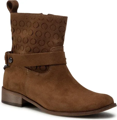 Členkové čižmy ROBERTO - 2904 Camel Welur