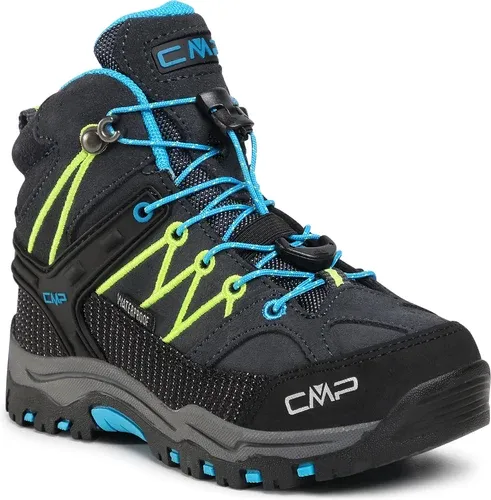 Trekingová obuv CMP - Kids Rigel Mid Trekking Shoe Wp 3Q12944 Antracite/Yellow Fluo 34UF Trekingová obuv CMP - Kids Rigel Mid Trekking Shoe Wp 3Q12944 Antracite/Yellow Fluo 34UF