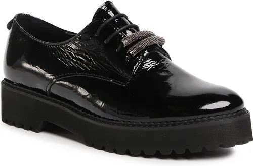 Oxfordy KARINO - 3502/090-P Czarny/Lakier