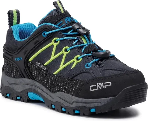 Trekingová obuv CMP - Kids Rigel Low Trekking Shoes Wp 3Q13244 Antracite/Yellow Fluo 34UF