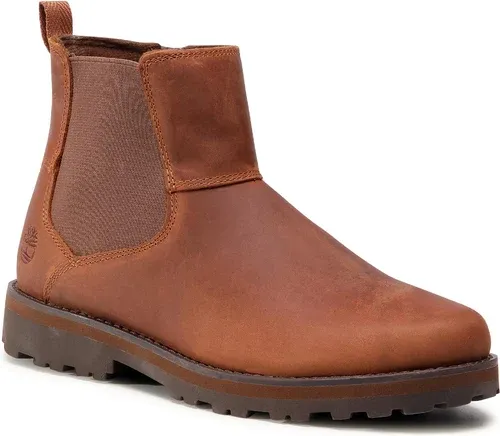 Outdoorová obuv Timberland - Courma Kid TB0A28QW358 Md Brown Full Grain