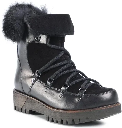 Outdoorová obuv POLLONUS - 5-1000-013 Czarny Lico/Czarny Velur