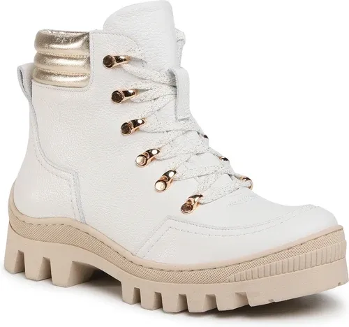 Outdoorová obuv R.POLAŃSKI - 1188 Biało Złoty