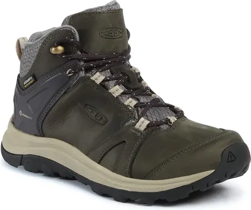 Trekingová obuv KEEN - Terradora II Leather Mid Wp 1023730 Magnet/Plaza Taupe