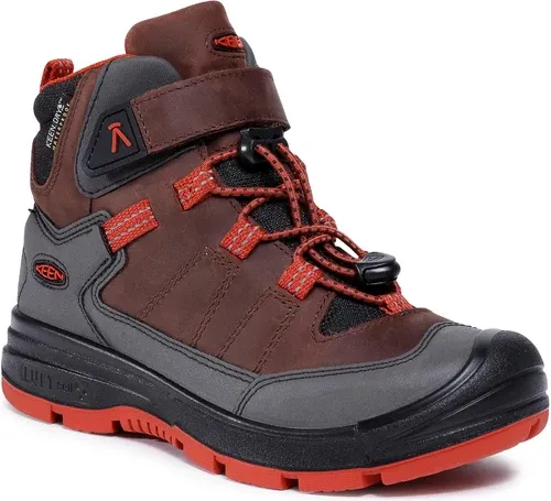 Trekingová obuv KEEN - Redwood Mid Wp 1023888 Coffe Bean/Picante