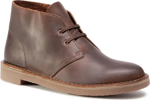 Šnurovacia obuv Clarks - Bushacre 3 261535327 Dark Brown Leather