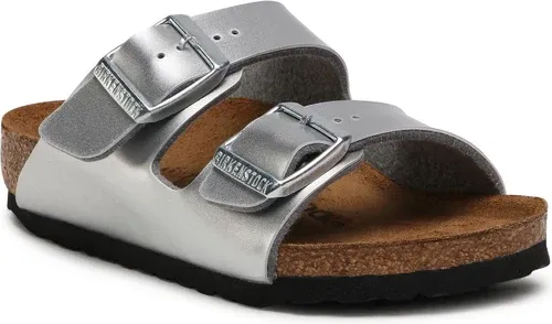 Šľapky Birkenstock - Arizona Kids 1019400 Electric Metallic Silver