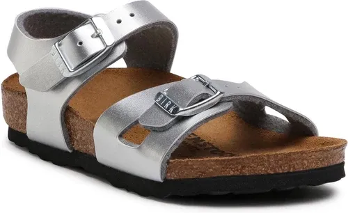 Sandále BIRKENSTOCK - Rio Kids 1019157 Electric Metallic Silver