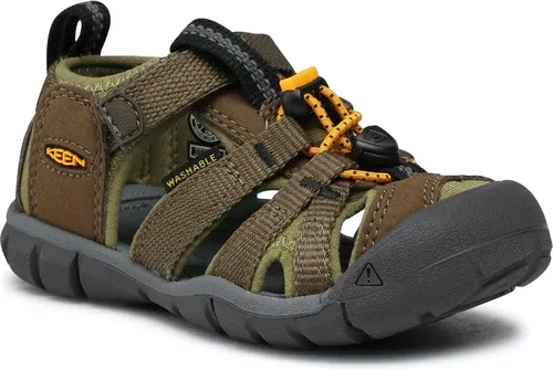 Sandále KEEN - Seacamp II Cnx 1025131 Military Olive/Saffron