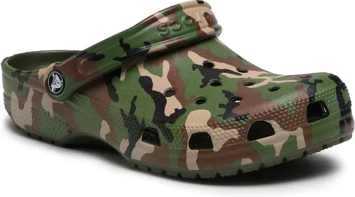Šľapky CROCS - Classic Printed Camo Clog 206454 Army Green/Multi