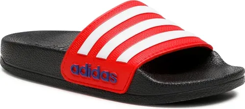 Šľapky adidas - adilette Shower K Cblack/Ftwwht/Vivred