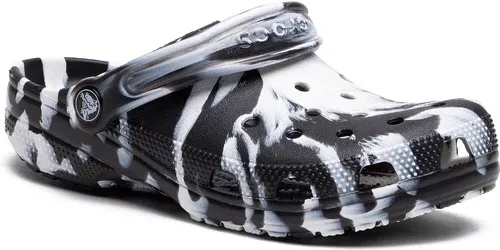 Šľapky Crocs - Classic Marbeld Clog 206867 White/Black
