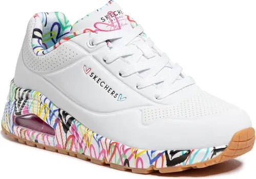 Sneakersy SKECHERS - Loving Love 155506/WHT White