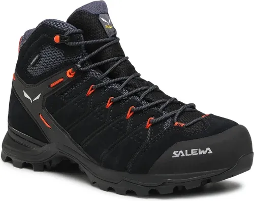 Trekingová obuv Salewa - Ms Alp Mate Mid Wp 61384-0996 Black Out/Fluo Orange