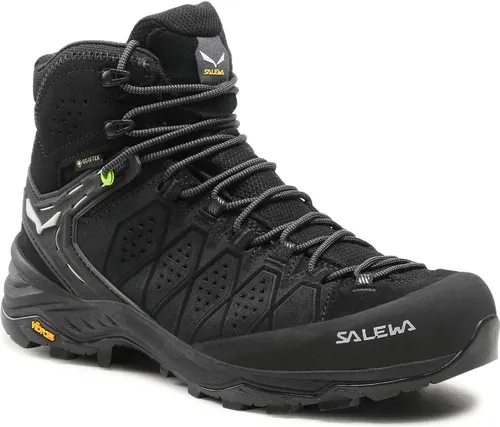 Trekingová obuv SALEWA - Ms Alp Trainer 2 Mid Gtx GORE-TEX 61382-0971 Black/Black 0971