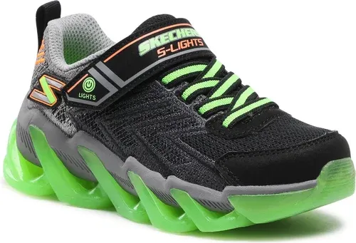 Sneakersy SKECHERS - S Lights 400130L/BKLM Black/Lime