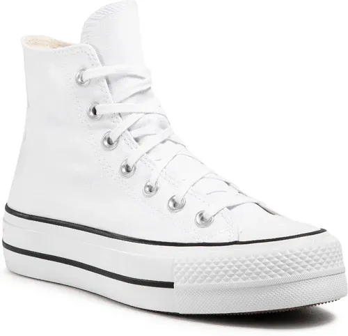 Plátenky Converse - Ctas Lft Hi 560846C White/Black/White