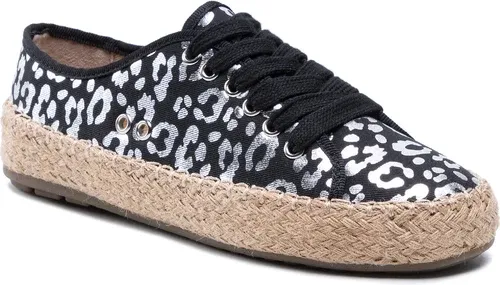 Espadrilky EMU AUSTRALIA - Agonis W11411 Black/Silver Leopard