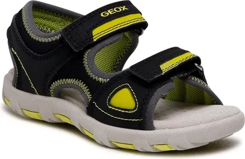 Sandále GEOX - J S. Pianeta B J1564B 015CE C0802 S Black/Lime