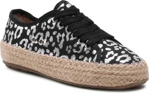 Espadrilky EMU Australia - Agonis Teens T11411 Black/Silver Leopard