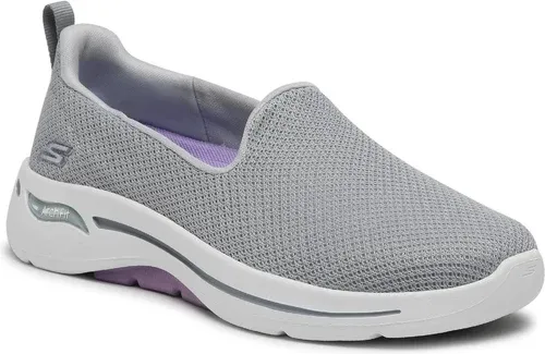 Poltopánky SKECHERS - Go Walk Arch Fit 124401/GYLV Grey/Lavender
