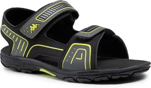 Sandále KAPPA - 260864T Black/Lime 1133