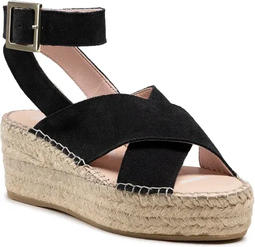 Espadrilky MANEBI - Wedges W Belt K 1.0 Wb Black